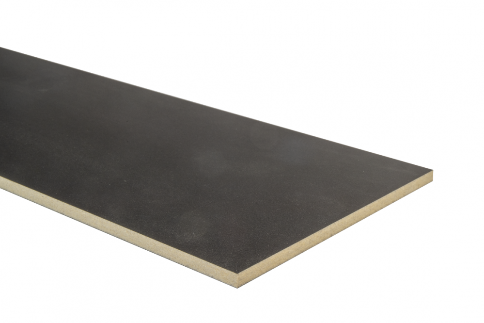 PVC traprenovatie - Stootbord zwart 100-138 (Middel)